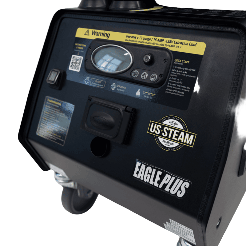 US Steam Eagle Plus 2.0 commercial steam vacuum cleaner EP2 - close-up