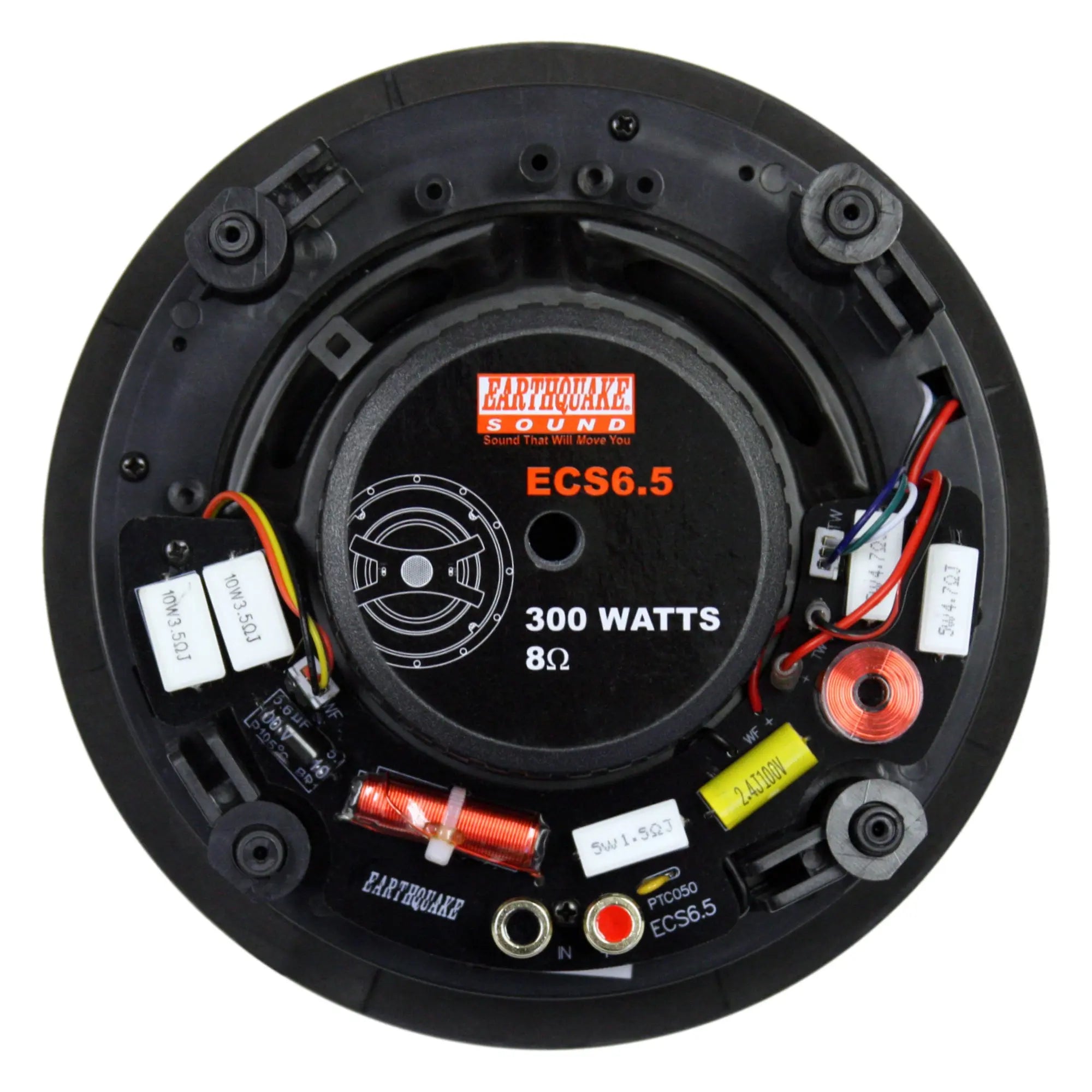 Earthquake Sound ECS6.5 6.5″ 300 Watts Max 8 Ohm Edgeless Ceiling Speaker (Pair)