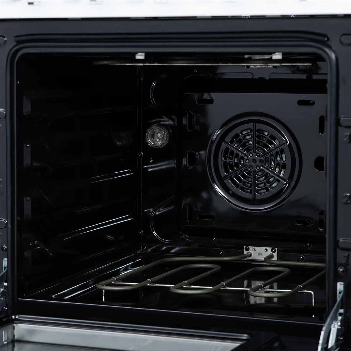 Forno Loiano 24-Inch Freestanding Electric Range, White with Antique Brass Trim (FFSEL6069-24WHT)