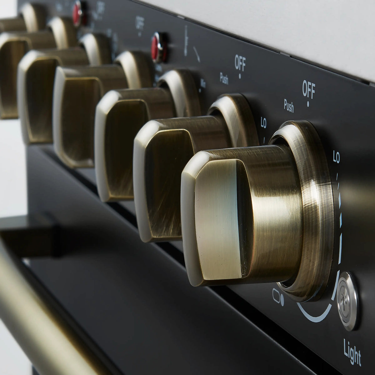 Forno Paolo 30-Inch Freestanding Electric Range, Black with Antique Brass Handle (FFSEL6011-30BLK)