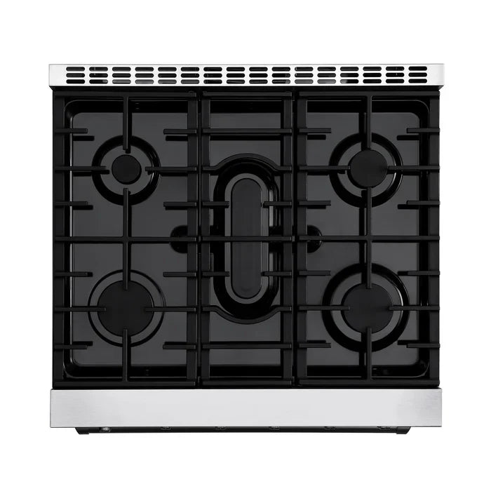 Empava 30-Inch Freestanding Natural Gas Range, 5 Burners, 4.5 Cu. Ft. Single Oven (EMPV-30GR10)