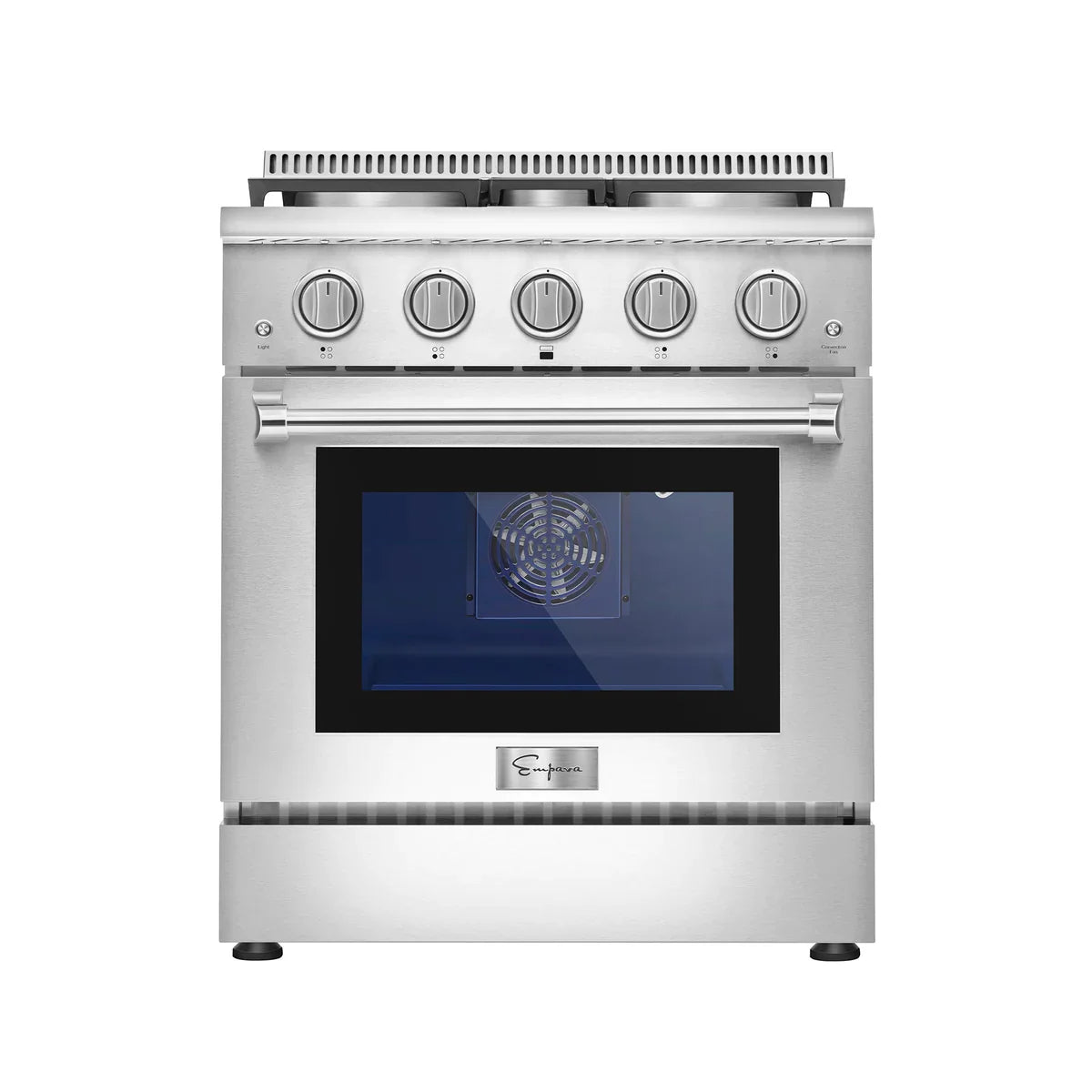 Empava 30-Inch Slide-In Natural Gas Range, 4 Burners, 4.2 Cu. Ft. Single Oven (EMPV-30GR03)