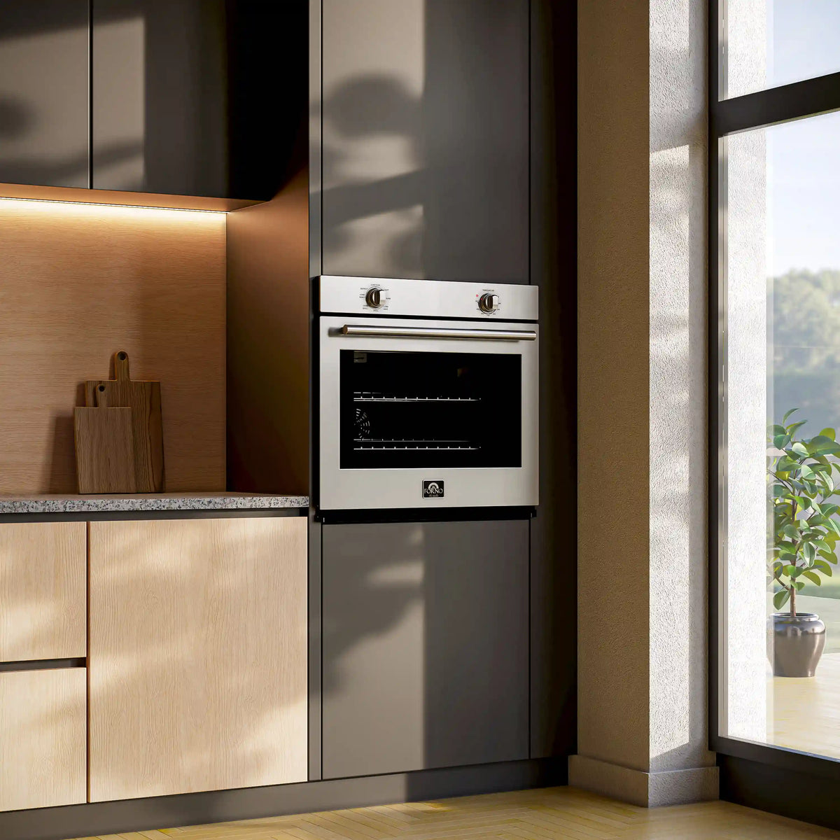 Forno Vomero 30-Inch Single Wall Oven in Stainless Steel (FBOEL1370-30)