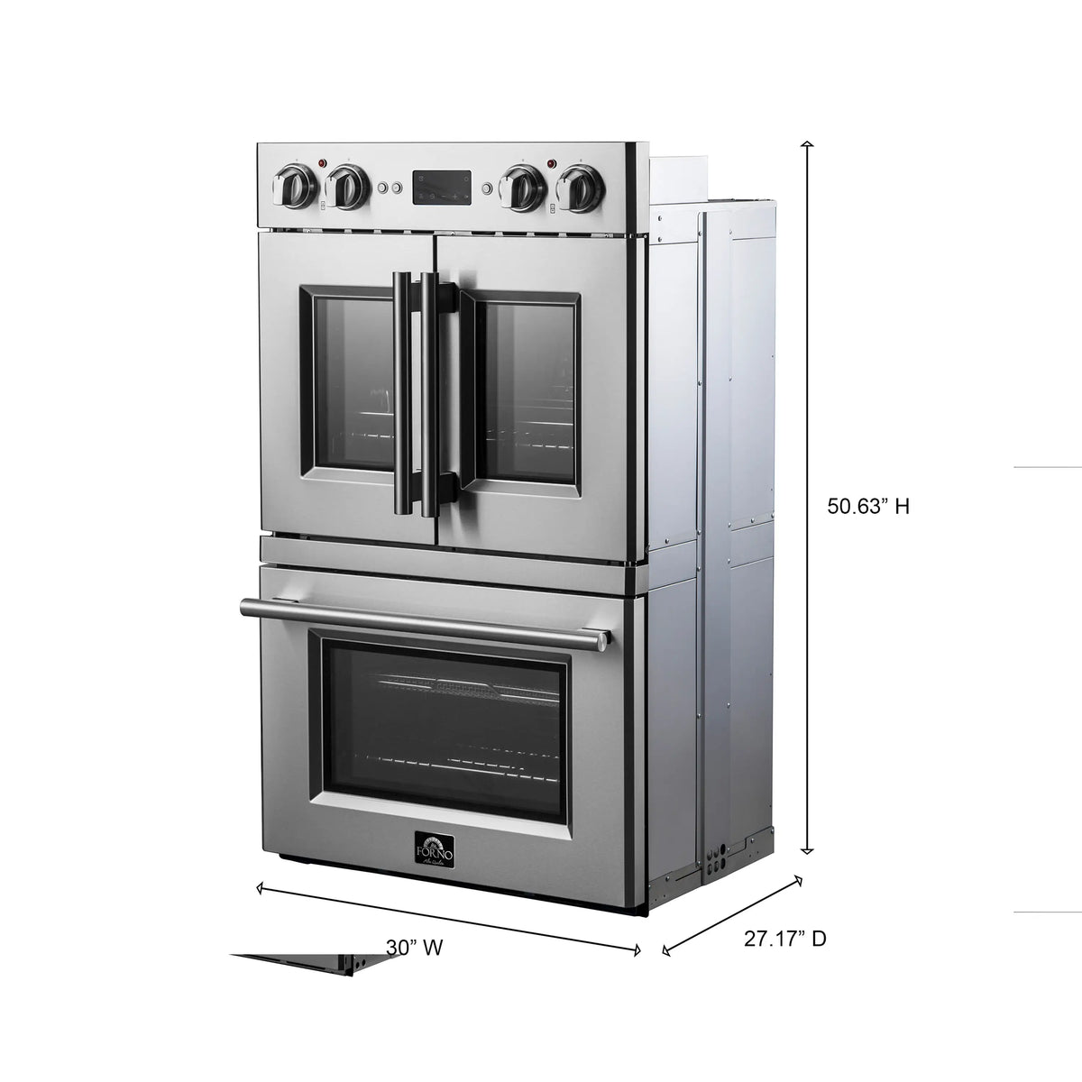 Forno Gallico 30-Inch Built-In Electric Double Oven, French Door (FBOEL1388-30)
