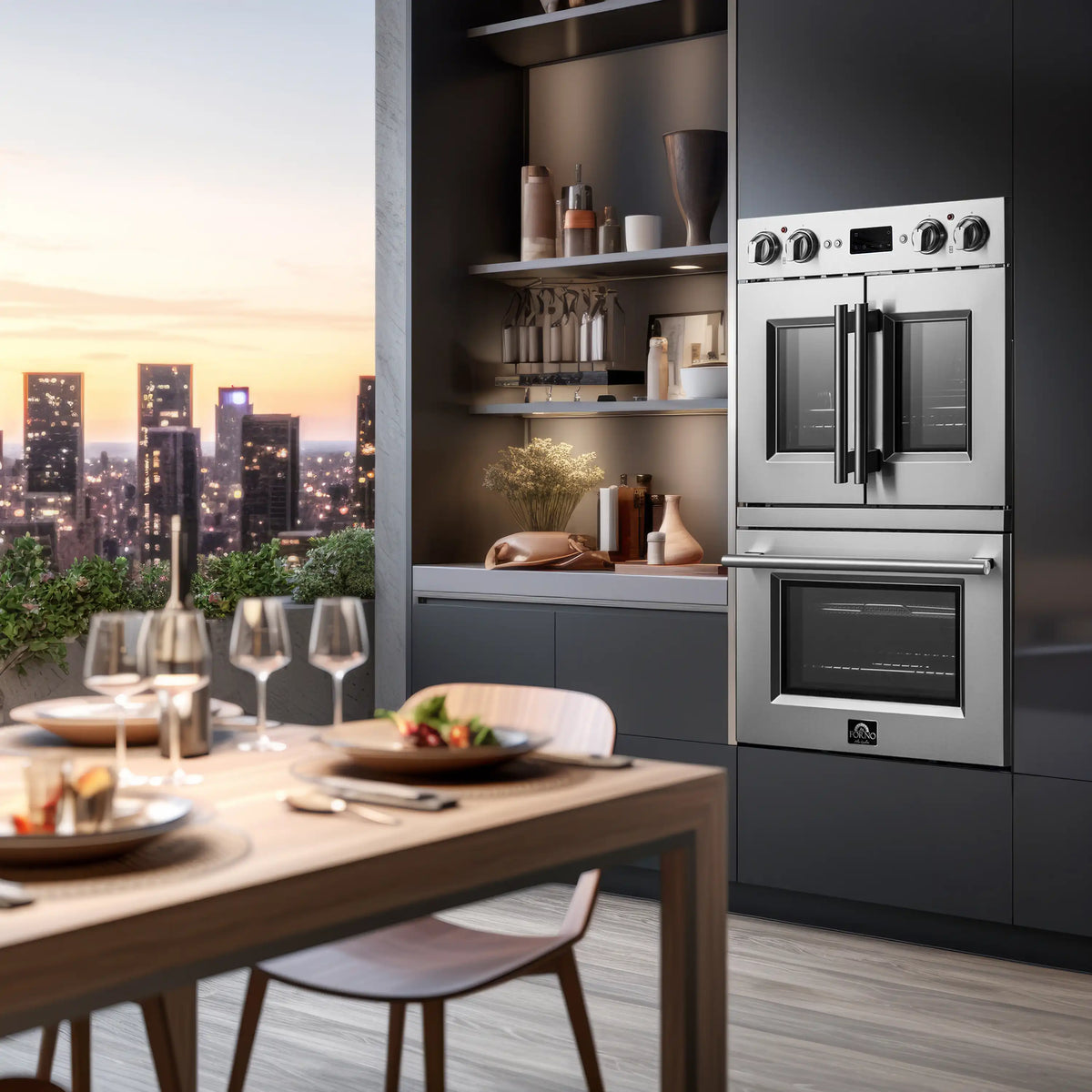 Forno Gallico 30-Inch Built-In Electric Double Oven, French Door (FBOEL1388-30)
