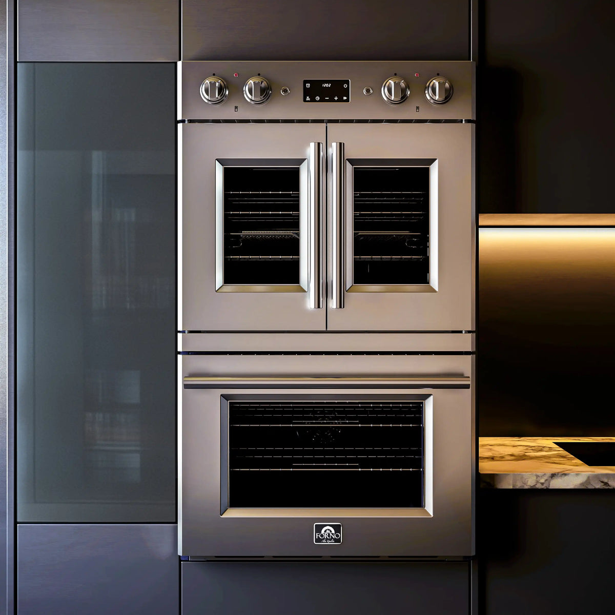 Forno Gallico 30-Inch Built-In Electric Double Oven, French Door (FBOEL1388-30)