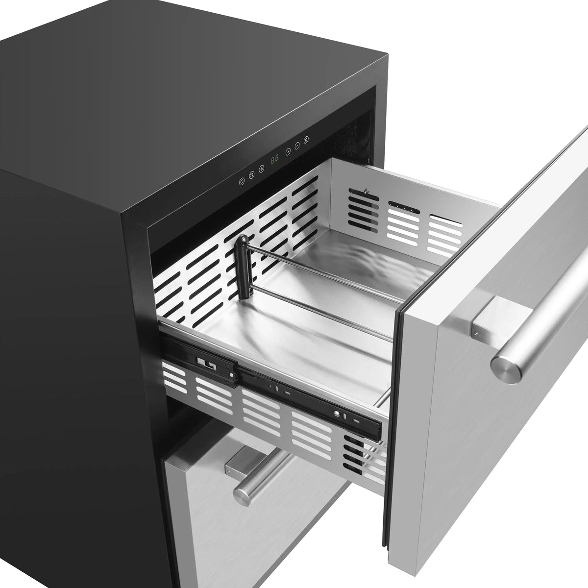 Forno Cosenza 24-Inch Built-In Indoor/Outdoor Drawer Freezer, 4.69 Cu. Ft., Ice Maker (FDRBI1838-24S)