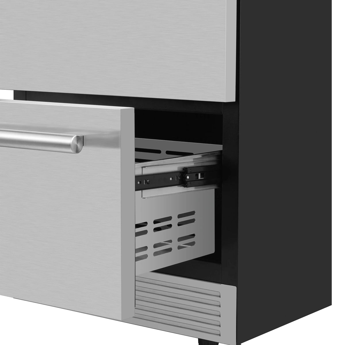 Forno Cosenza 24-Inch Built-In Indoor/Outdoor Drawer Freezer, 4.69 Cu. Ft., Ice Maker (FDRBI1838-24S)