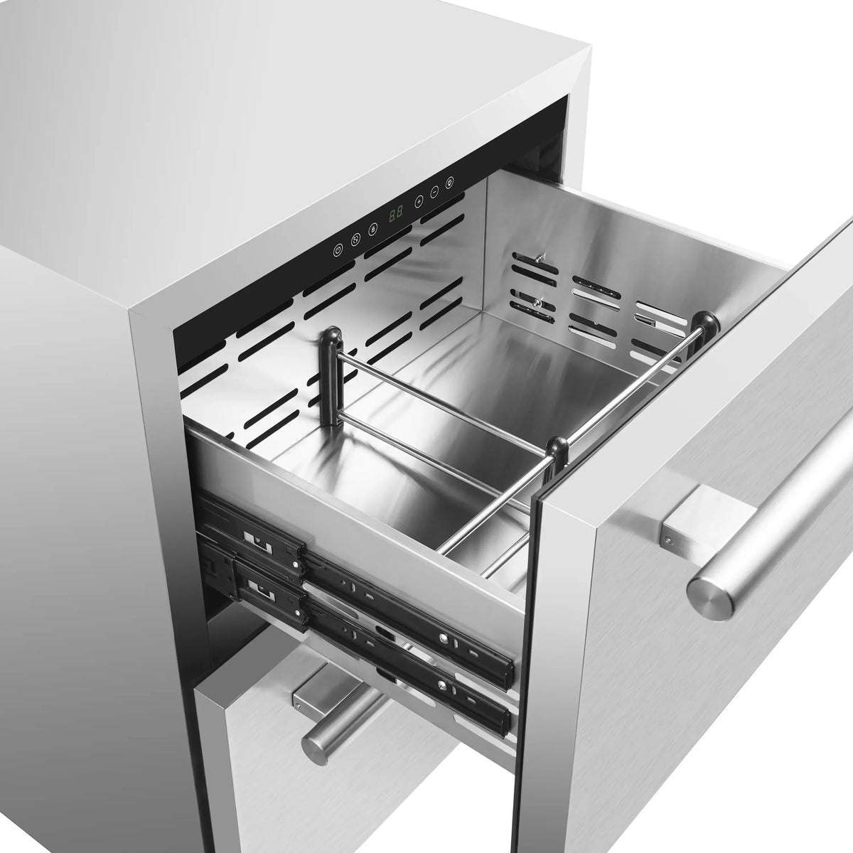 Forno Como 24-Inch Indoor/Outdoor Refrigerator Drawer, 4.87 Cu. Ft., Stainless Steel (FDROD1611-24S)