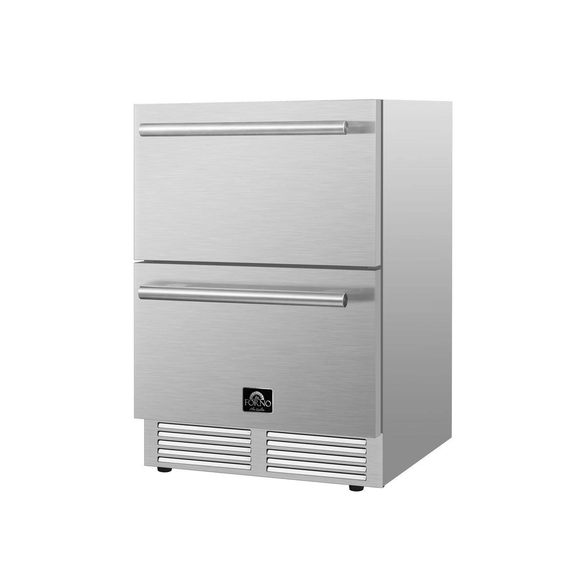 Forno Como 24-Inch Indoor/Outdoor Refrigerator Drawer, 4.87 Cu. Ft., Stainless Steel (FDROD1611-24S)