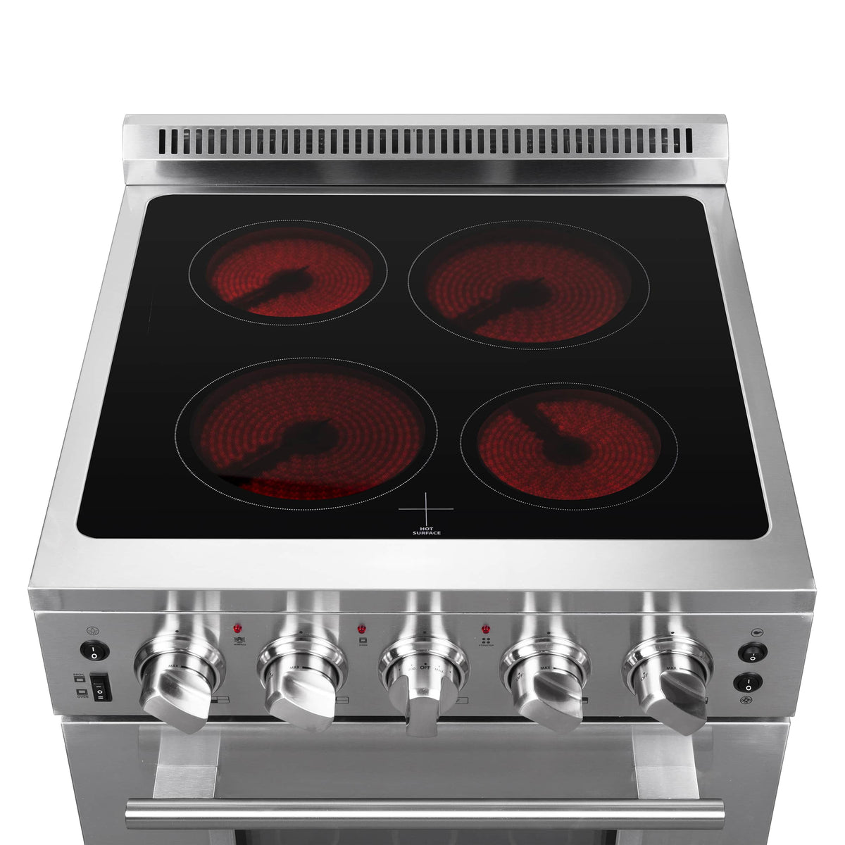 Forno Loiano 24-Inch Freestanding Electric Range, 4 Burners, Stainless Steel (FFSEL6069-24)