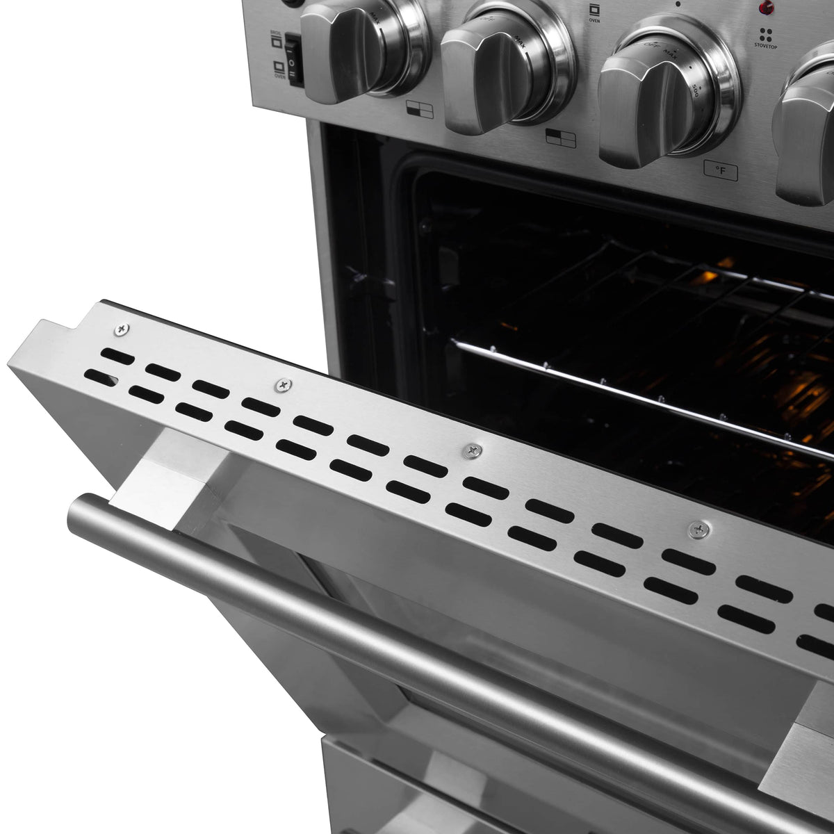 Forno Loiano 24-Inch Freestanding Electric Range, 4 Burners, Stainless Steel (FFSEL6069-24)