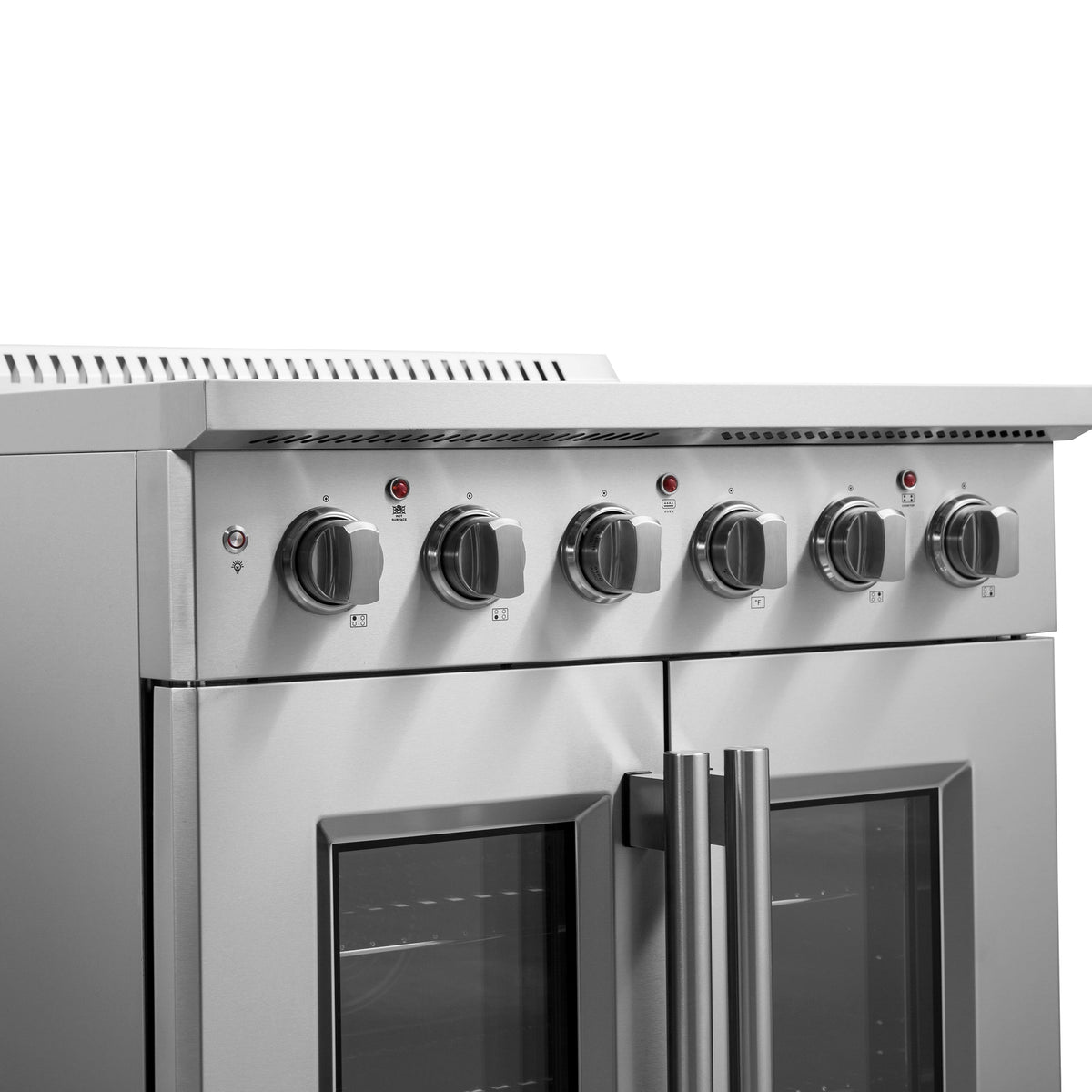 Forno Galiano 30-Inch Freestanding Electric Range, French Door Convection Oven, Stainless Steel (FFSEL6917-30)