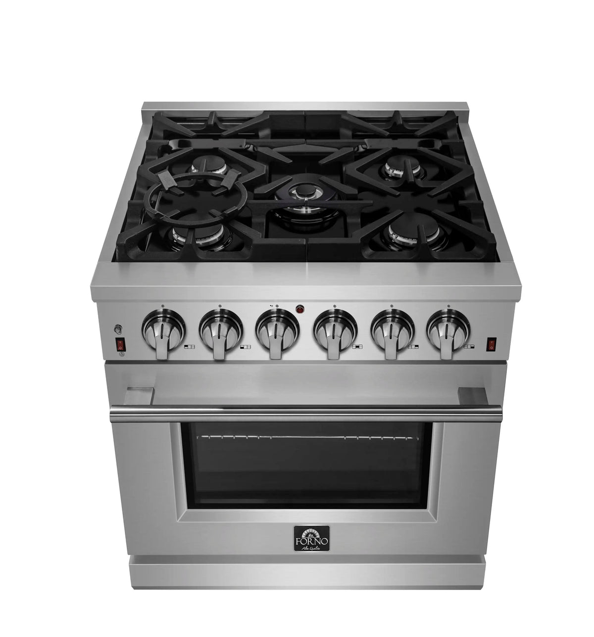 Forno Massimo 30-Inch Freestanding Gas Range, Stainless Steel (FFSGS6239-30)