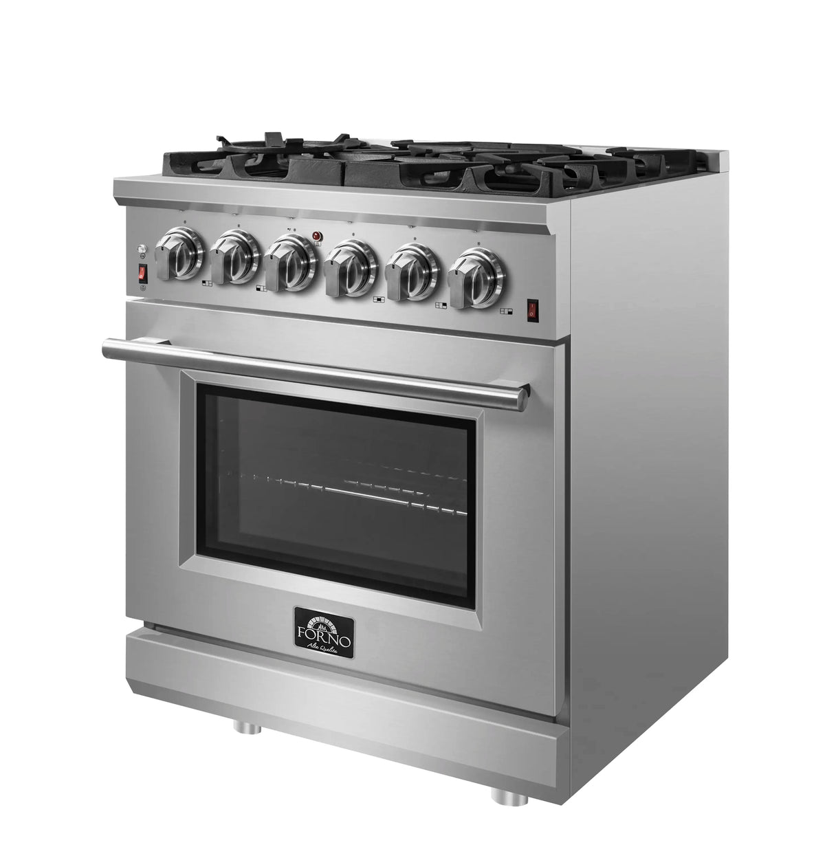 Forno Massimo 30-Inch Freestanding Gas Range, Stainless Steel (FFSGS6239-30)