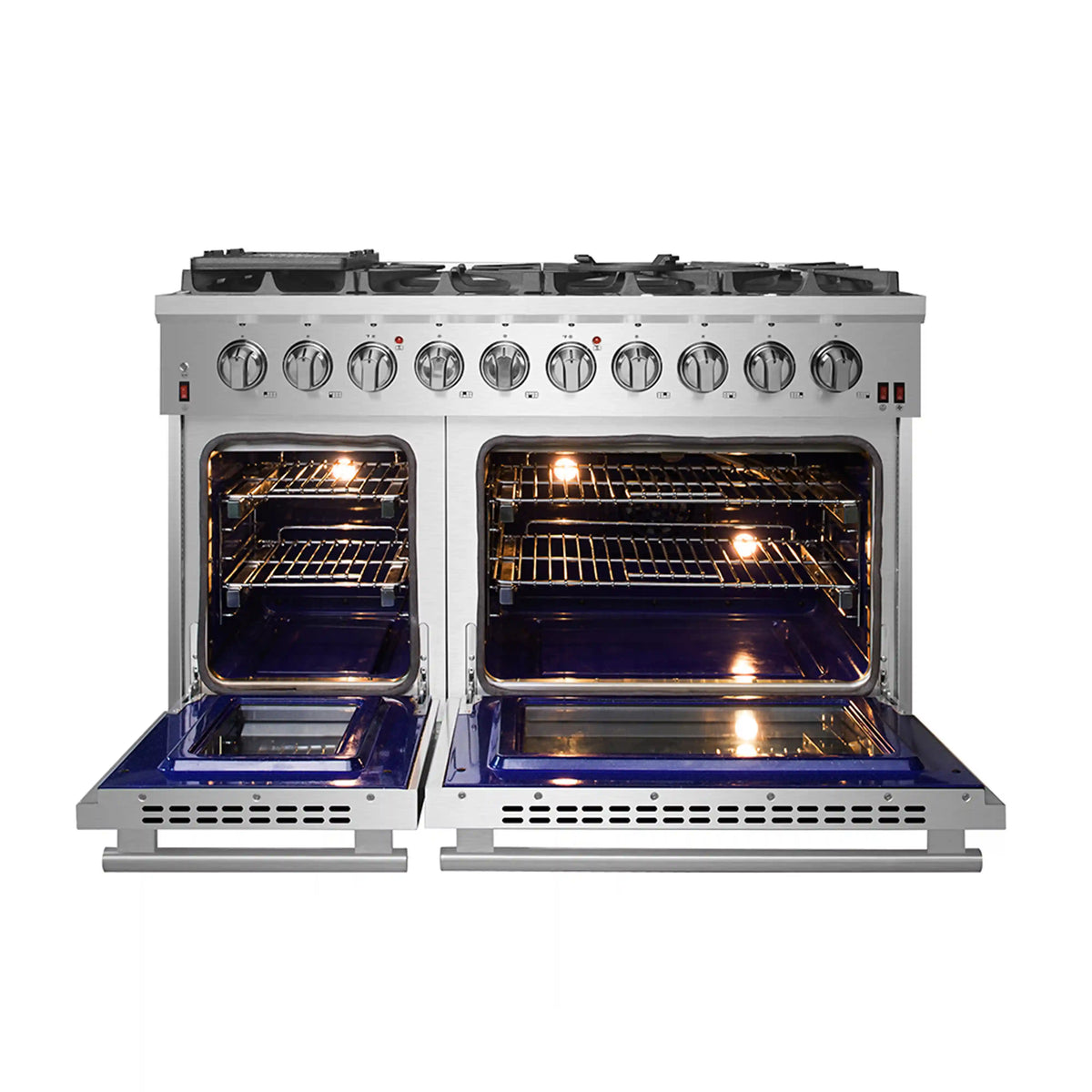 Forno Massimo 48-Inch Freestanding Gas Range, Stainless Steel (FFSGS6239-48)