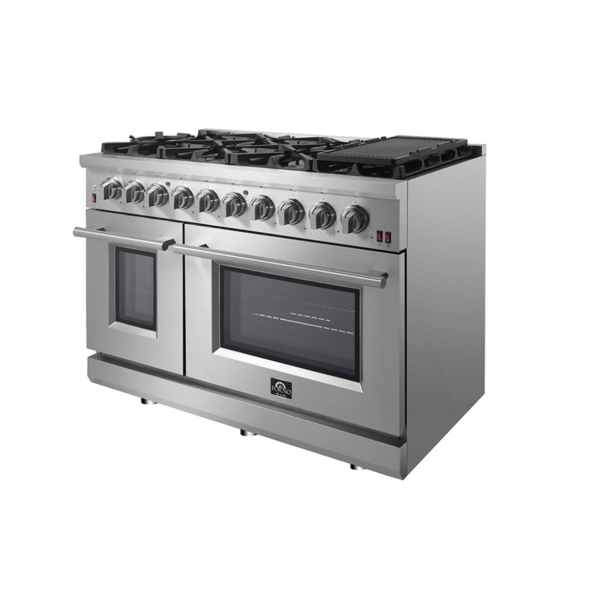 Forno Massimo 48-Inch Freestanding Gas Range, Stainless Steel (FFSGS6239-48)