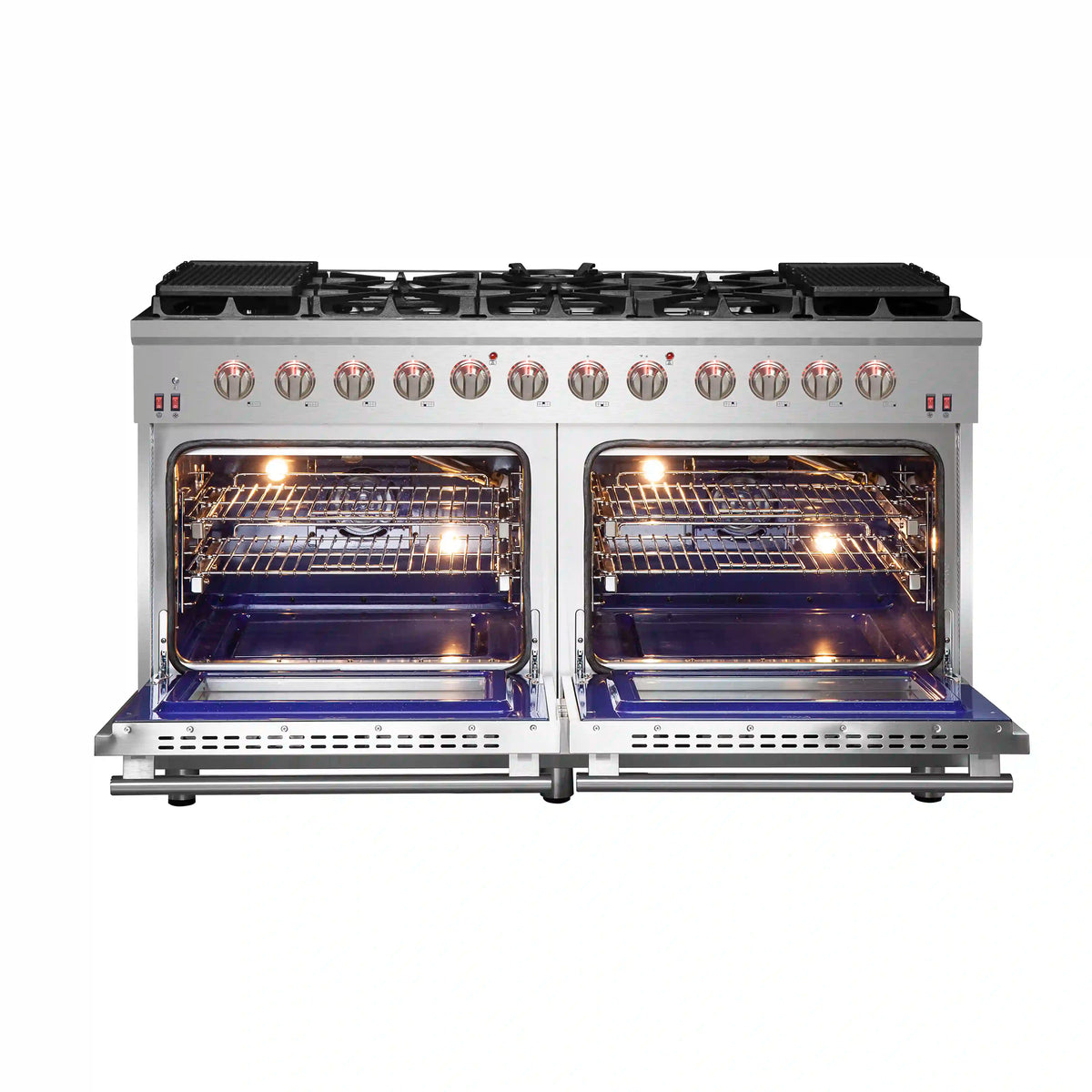Forno Massimo 60-Inch Freestanding Gas Range, Stainless Steel (FFSGS6239-60)