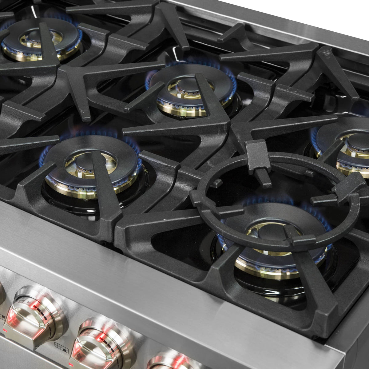 Forno Capriasca 60-Inch Freestanding Gas Range, 10 Burners, 200,000 BTUs (FFSGS6260-60)