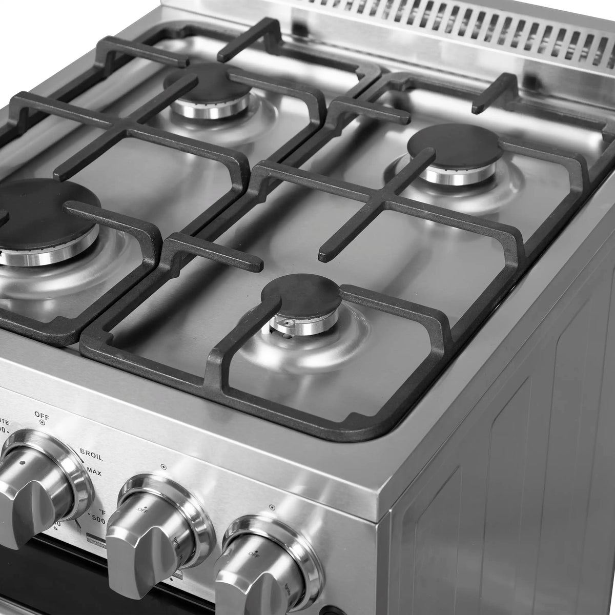 Forno Lamazze 20-Inch Freestanding Gas Range, 4 Burners, 21,200 BTUs, Stainless Steel (FFSGS6265-20)