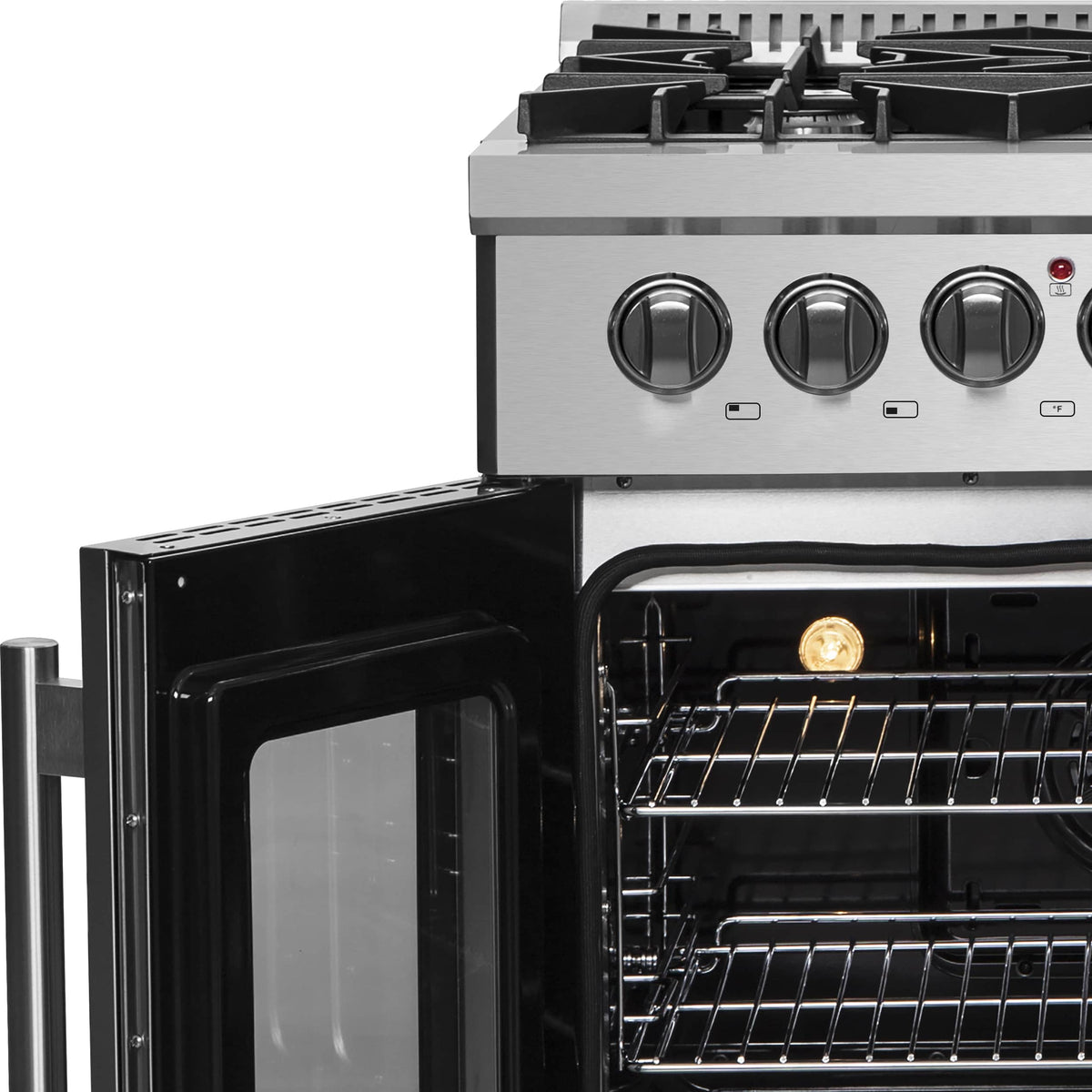 Forno Galiano 30-Inch Freestanding French Door Dual Fuel Range, 5 Burners, 68,000 BTUs, Stainless Steel (FFSGS6356-30)