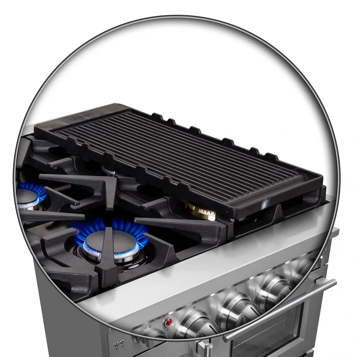 Forno Massimo 48-Inch Freestanding French Door Gas Range, Stainless Steel (FFSGS6439-48)