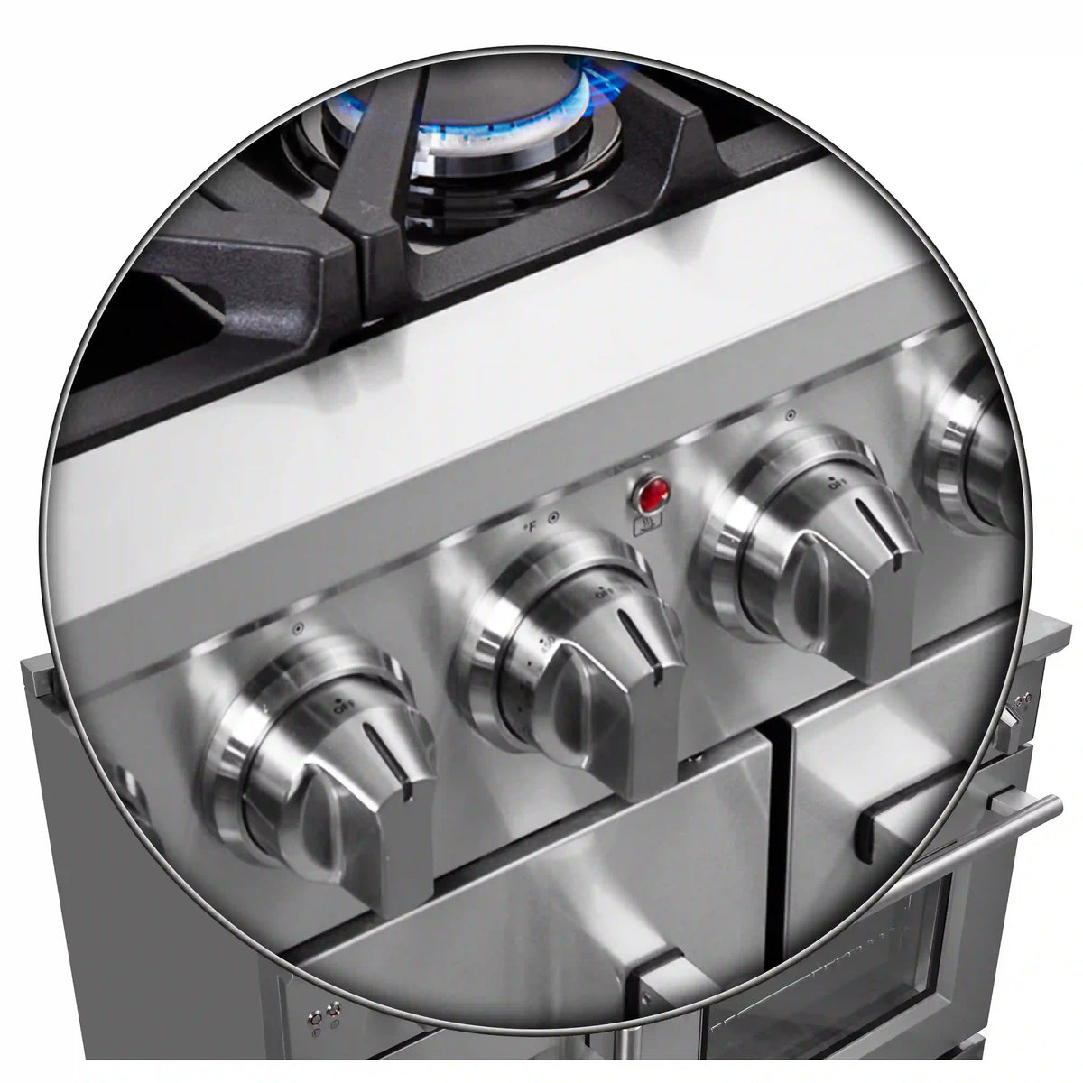 Forno Massimo 48-Inch Freestanding French Door Gas Range, Stainless Steel (FFSGS6439-48)