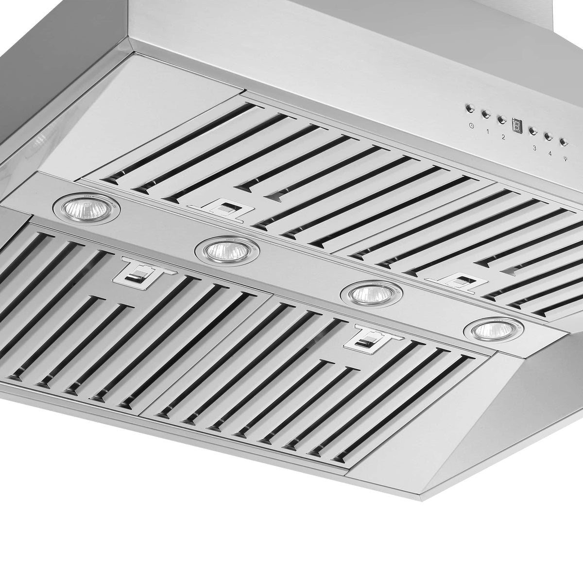 Forno Coppito 36-Inch Island Range Hood, 1200 CFM Motor, Stainless Steel (FRHIS5129-36)