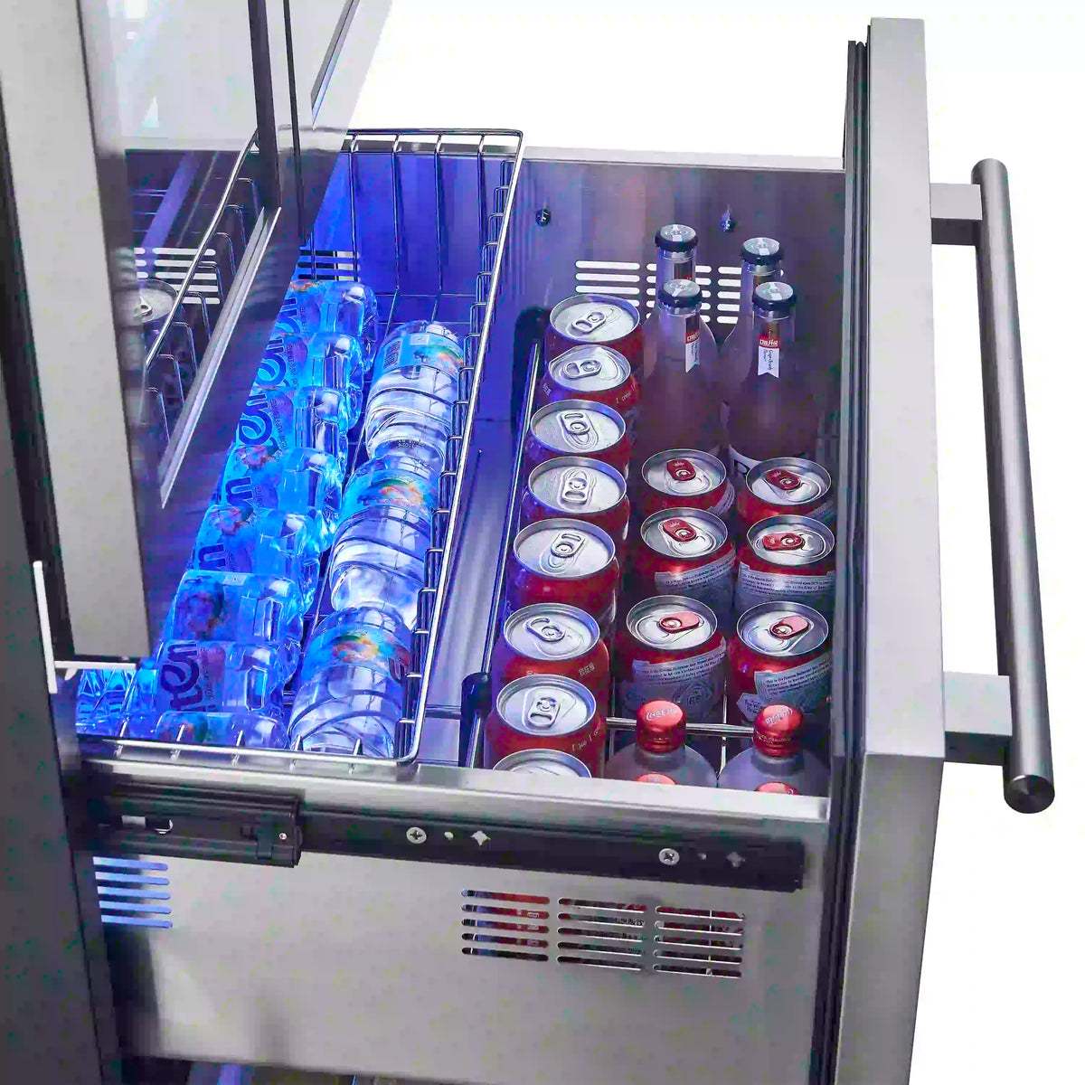 Forno Campania 32-Inch Wine Cooler/Beverage Refrigerator Drawer, 17.7 Cu. Ft., Stainless Steel (FWCDR6635-32S)