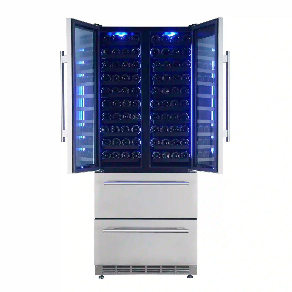 Forno Campania 32-Inch Wine Cooler/Beverage Refrigerator Drawer, 17.7 Cu. Ft., Stainless Steel (FWCDR6635-32S)