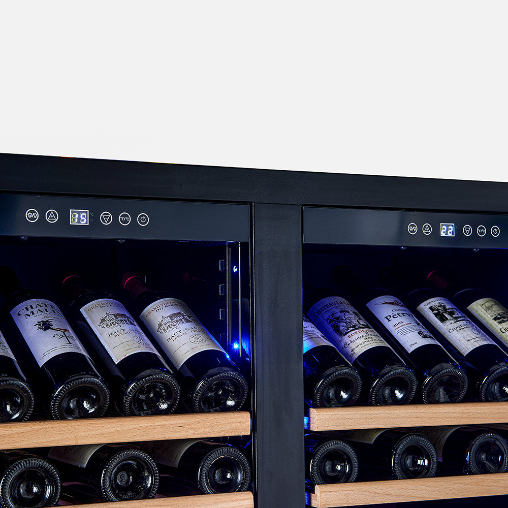 Forno Vernazza 40-Inch Built-In Side-by-Side Dual Zone Wine Cooler, 25.07 Cu. Ft. (FWCDR6642-40S)