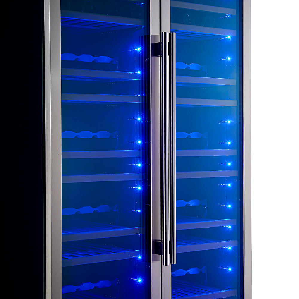 Forno Vernazza 40-Inch Built-In Side-by-Side Dual Zone Wine Cooler, 25.07 Cu. Ft. (FWCDR6642-40S)