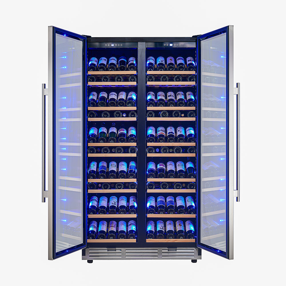 Forno Vernazza 40-Inch Built-In Side-by-Side Dual Zone Wine Cooler, 25.07 Cu. Ft. (FWCDR6642-40S)