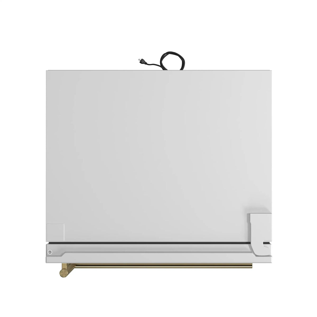 Forno Milano Espresso 62-Inch Freestanding Bottom Freezer Refrigerators Package, 34.4 Cu. Ft., White with Antique Brass Handle (FFFFD1787-60WHT)