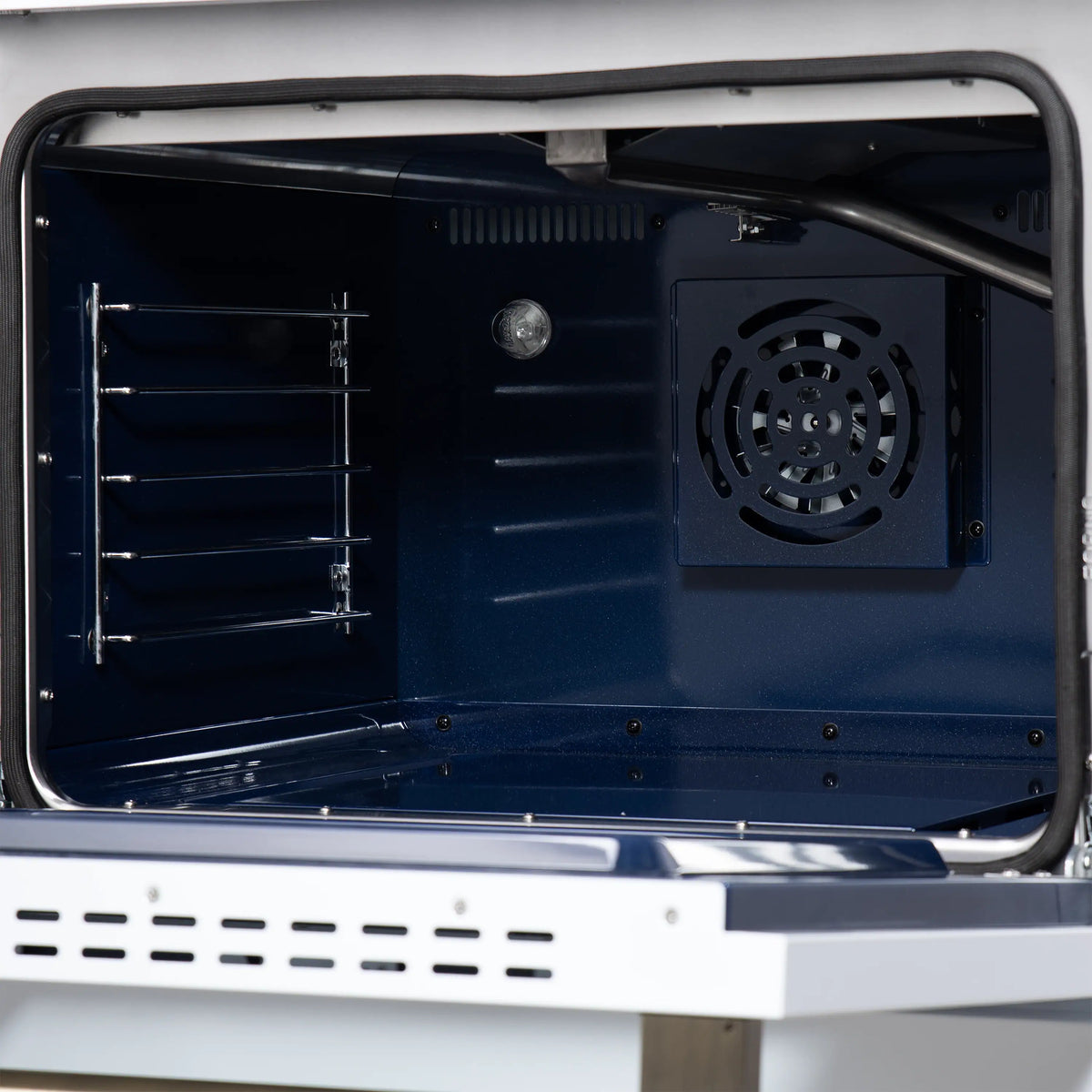 Forno Massimo 30-Inch Freestanding Gas Range, 4 Burners, 4.32 Cu. Ft. Convection Oven, White with Antique Brass Handle (FFSGS6239-30WHT)
