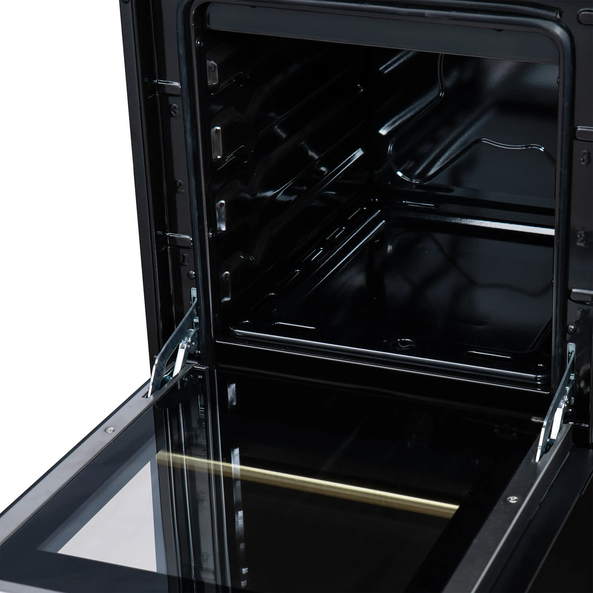 Forno Lamazze 20-Inch Freestanding Gas Range, Black with Antique Brass Trim (FFSGS6265-20BLK)