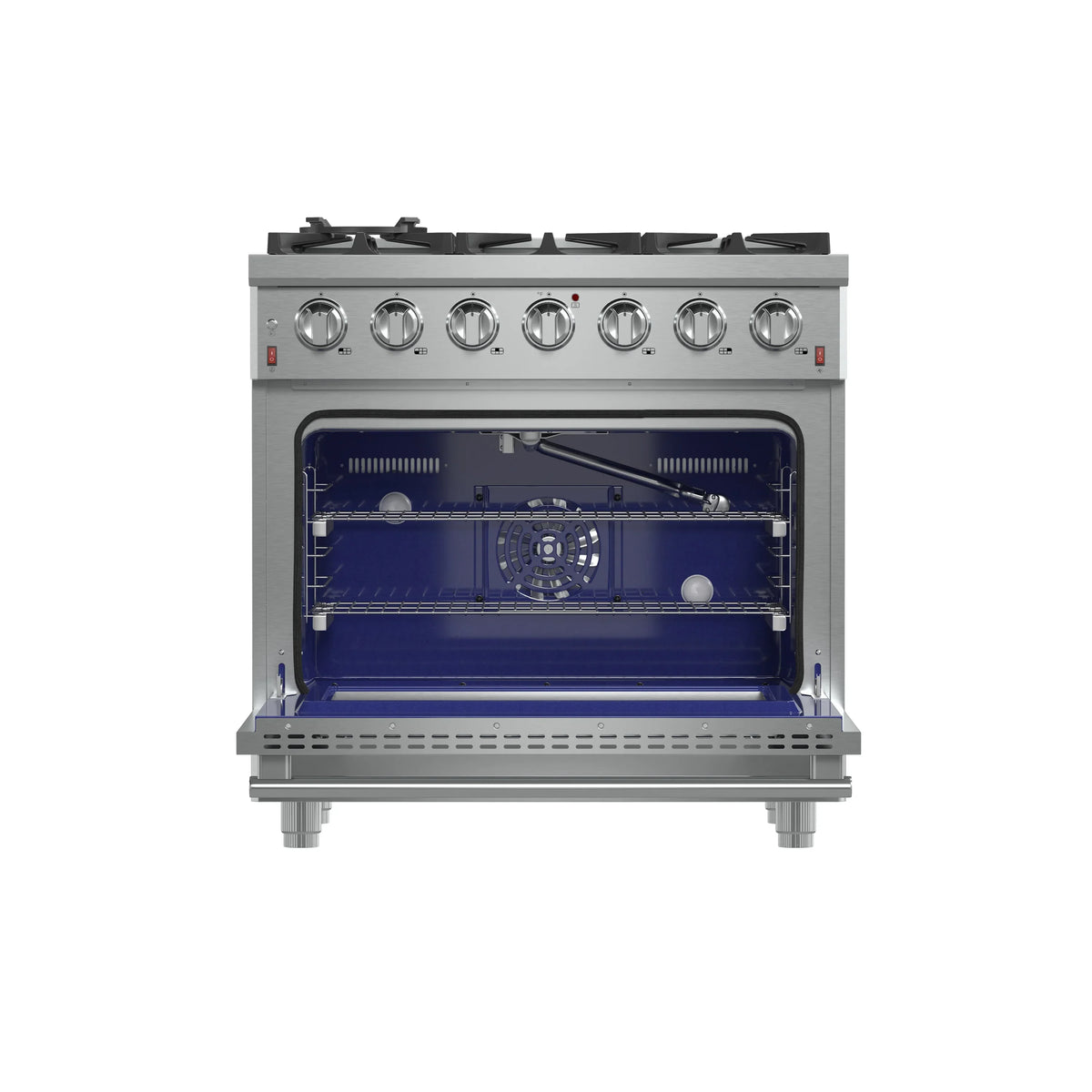 Forno Massimo 36-Inch Freestanding Gas Range, Stainless Steel (FFSGS6239-36)