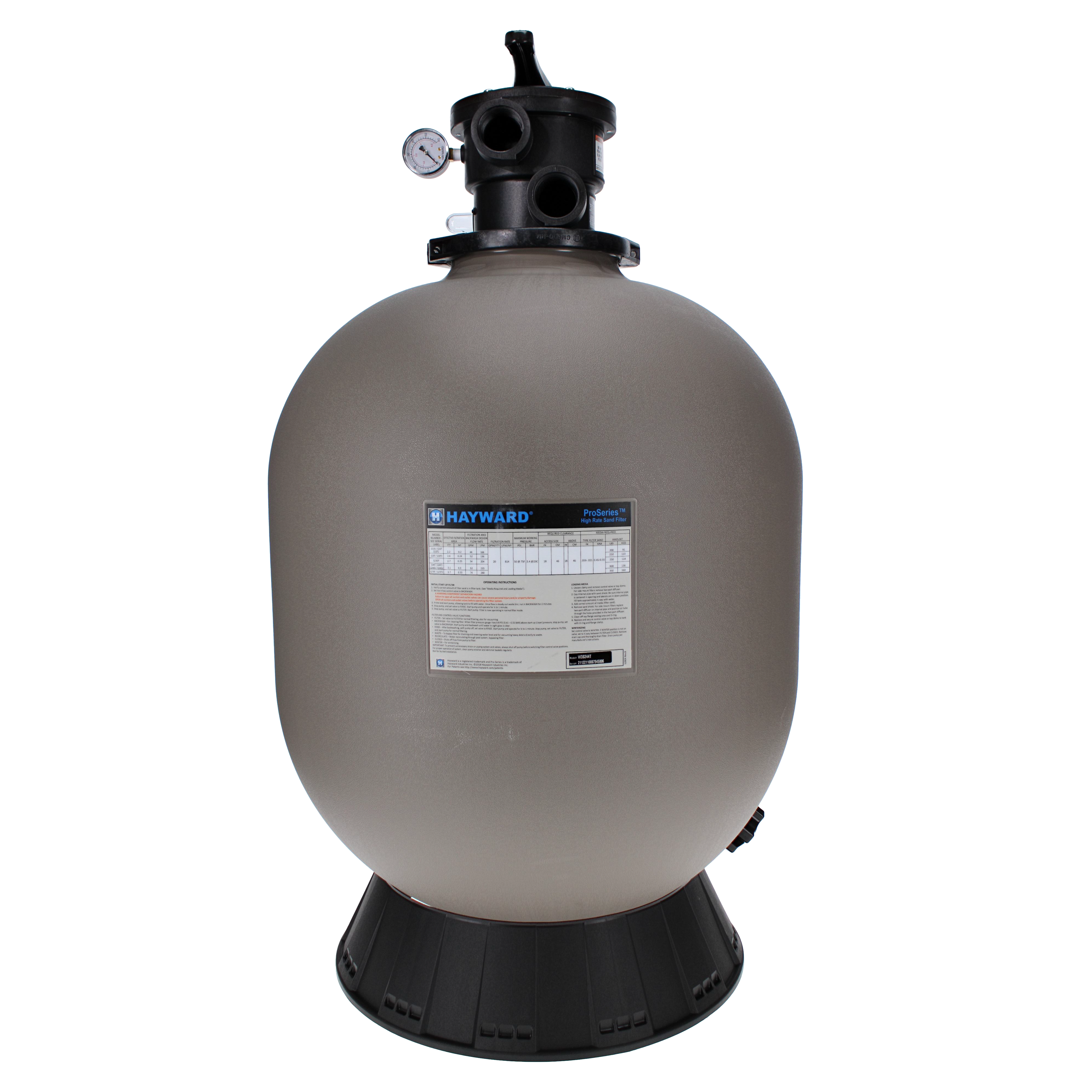Hayward | W3S244T | ProSeries 24" Sand Filter Top Mount