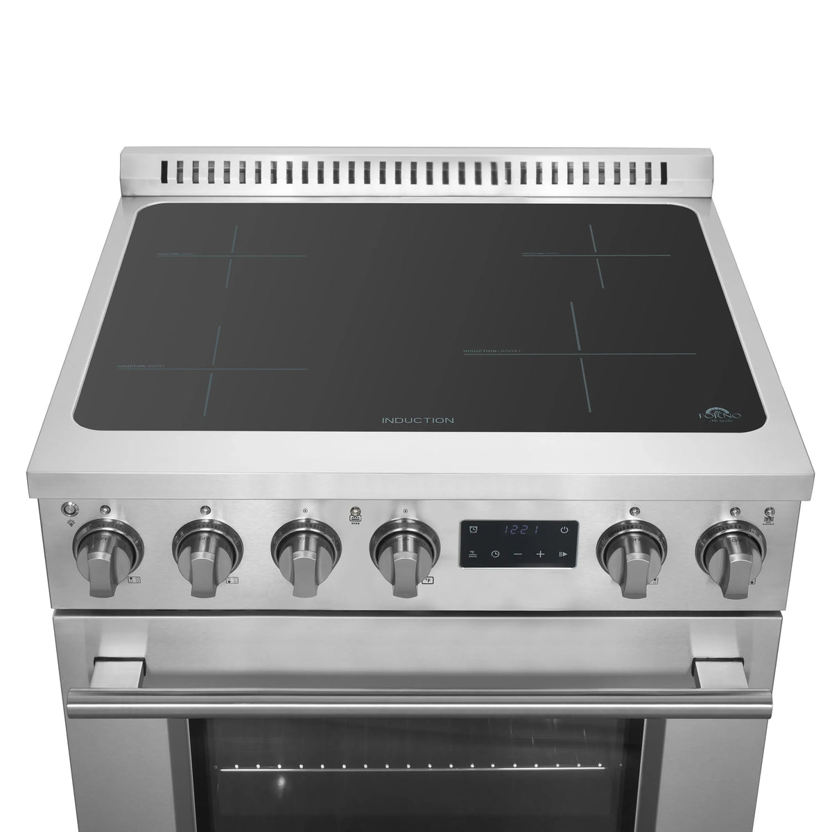 Forno Torino 30-Inch Freestanding Induction Range, True Convection, Air Fry, Stainless Steel (FFSIN0936-30)