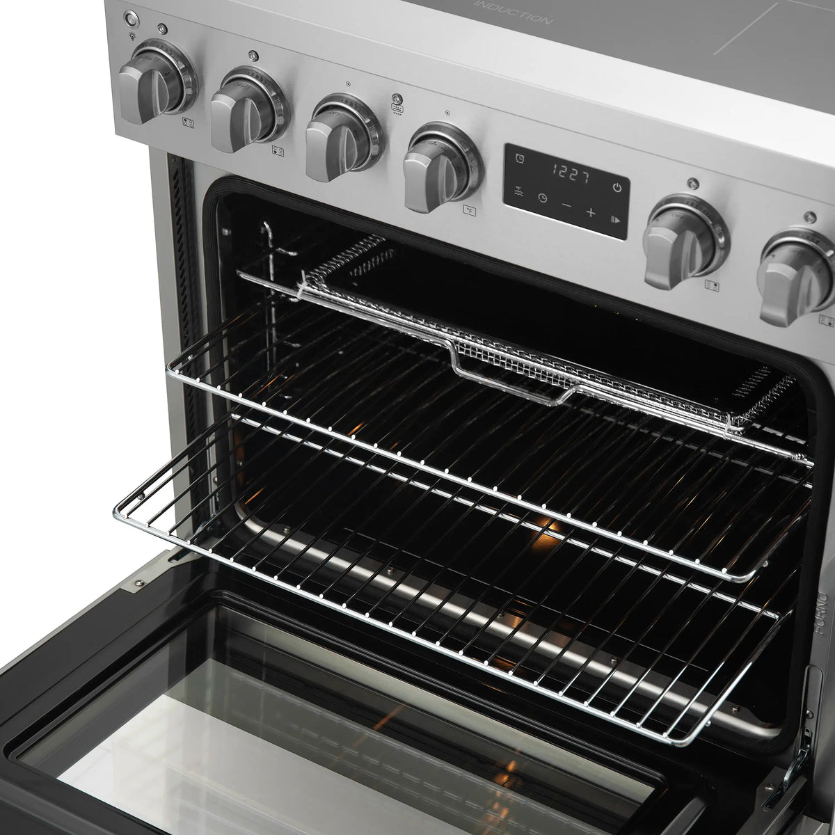 Forno Torino 30-Inch Freestanding Induction Range, True Convection, Air Fry, Stainless Steel (FFSIN0936-30)