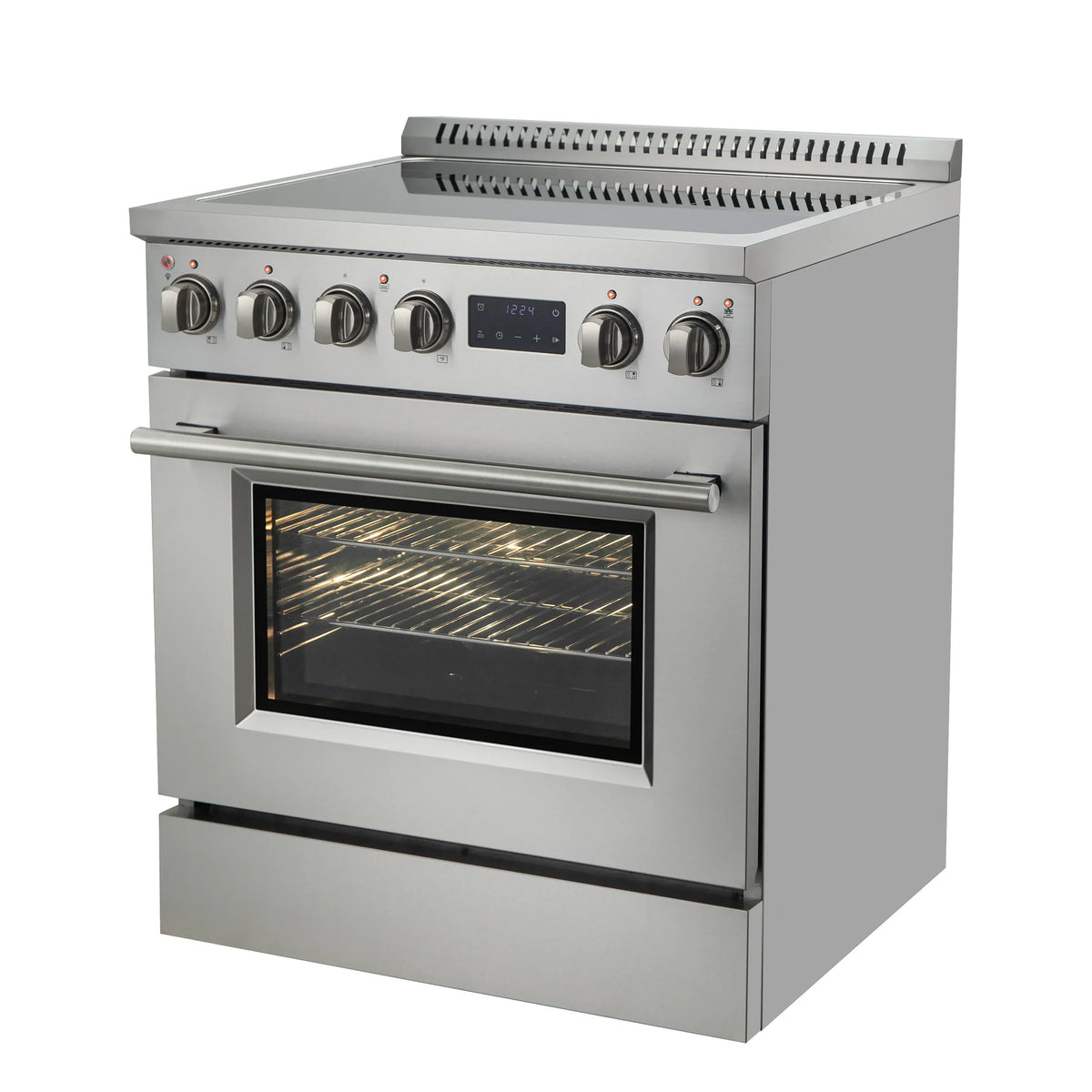 Forno Torino 30-Inch Freestanding Induction Range, True Convection, Air Fry, Stainless Steel (FFSIN0936-30)