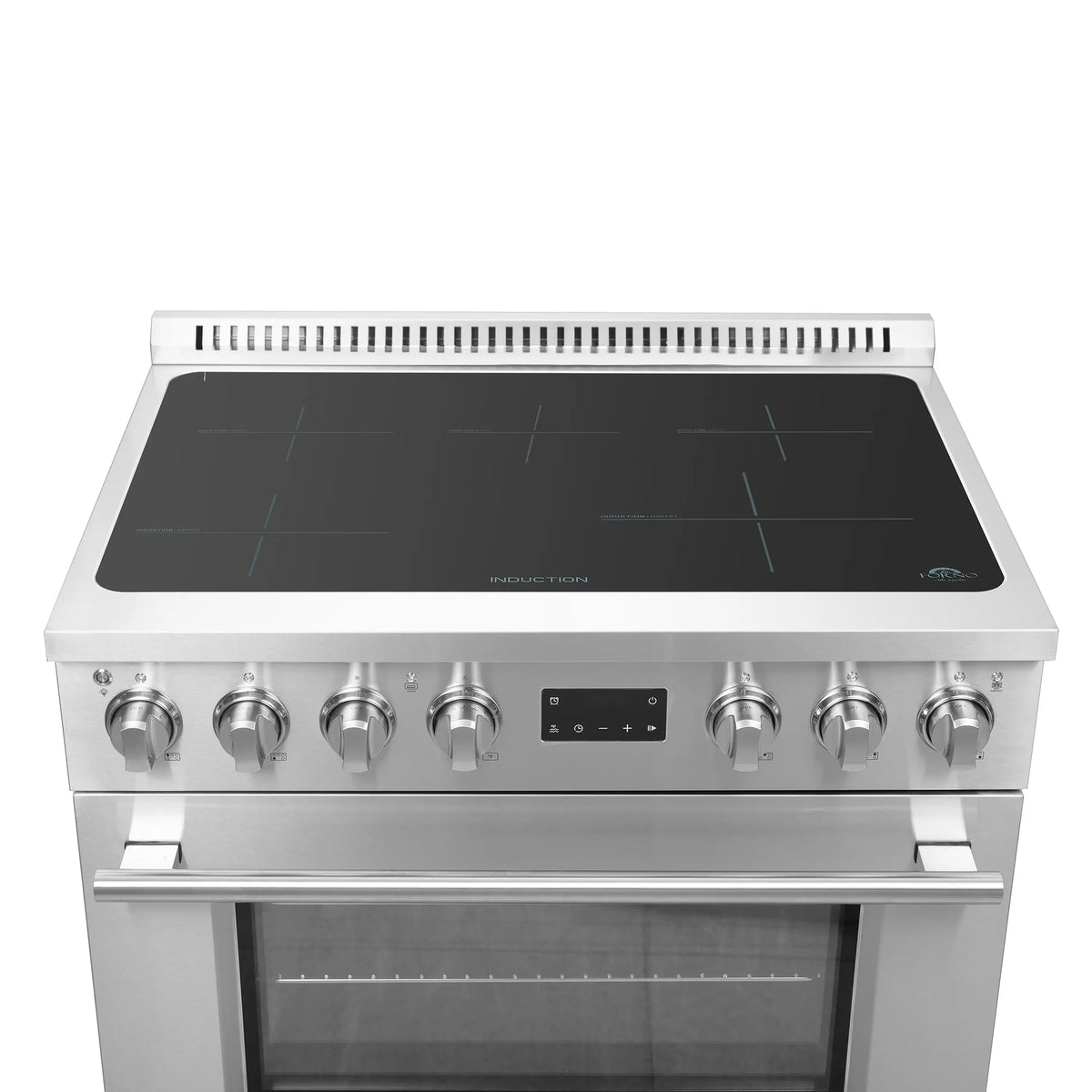 Forno Torino 36-Inch Freestanding Induction Range, True Convection, Air Fry, Stainless Steel (FFSIN0936-36)