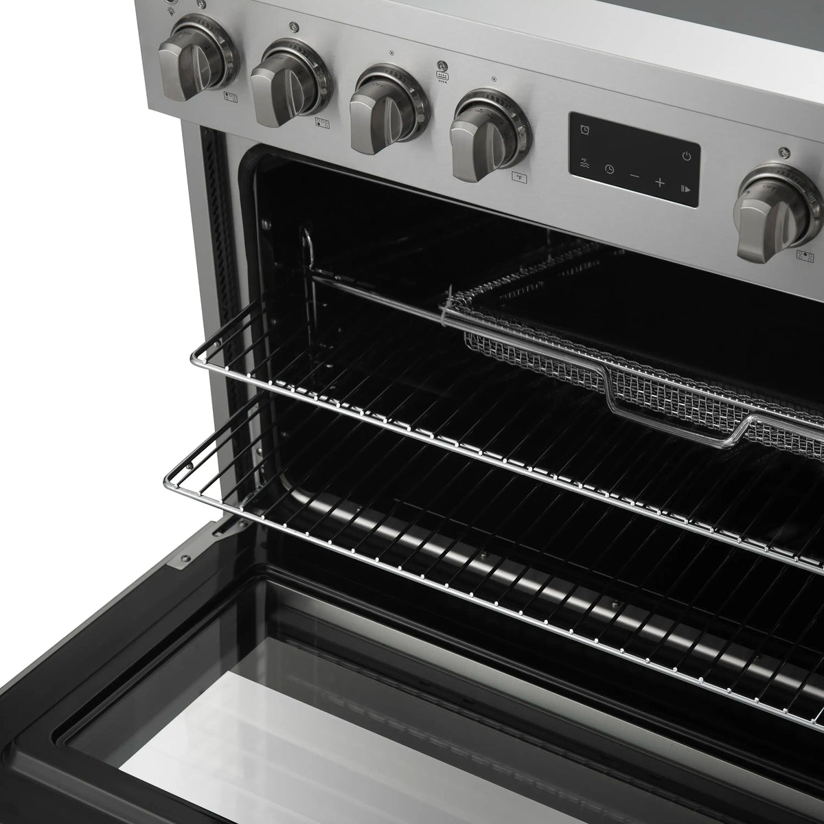 Forno Torino 36-Inch Freestanding Induction Range, True Convection, Air Fry, Stainless Steel (FFSIN0936-36)