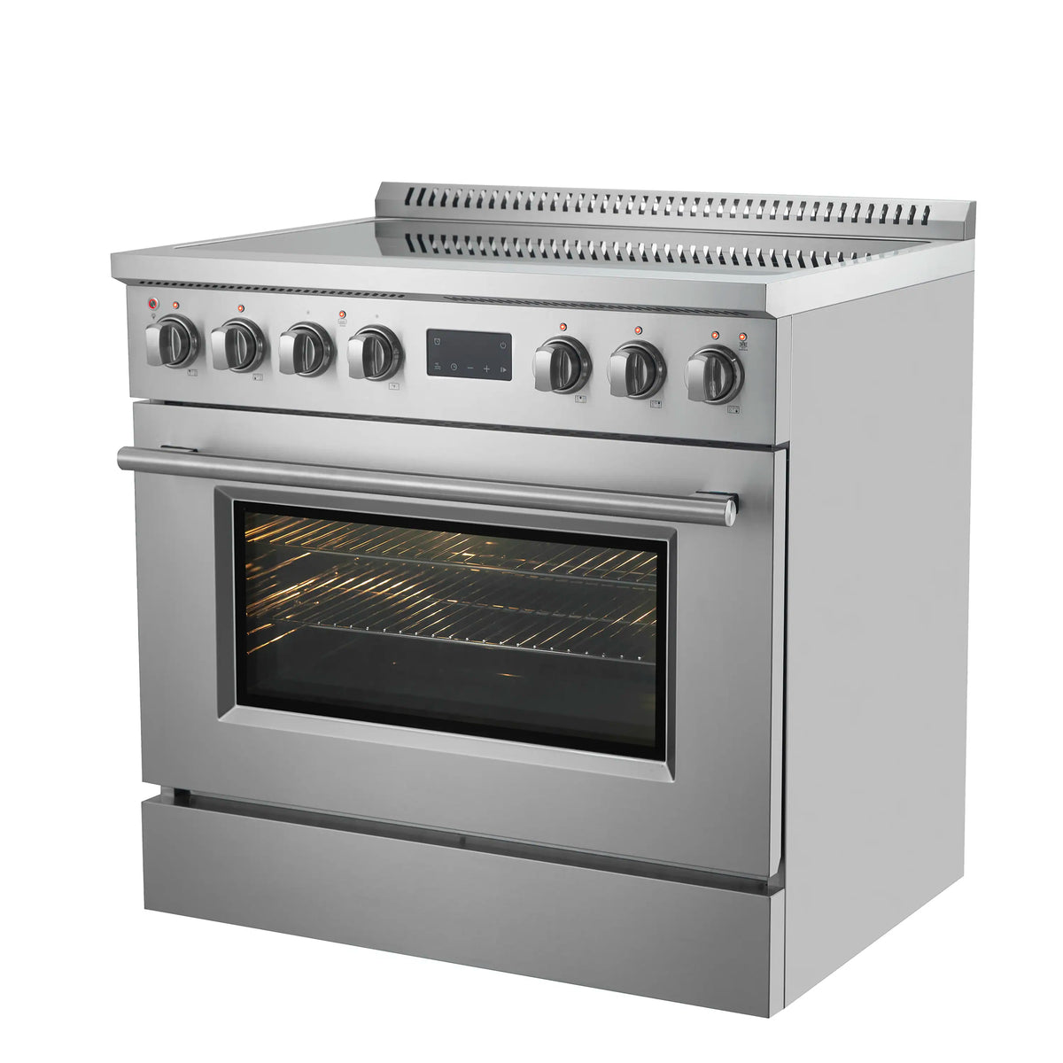 Forno Torino 36-Inch Freestanding Induction Range, True Convection, Air Fry, Stainless Steel (FFSIN0936-36)