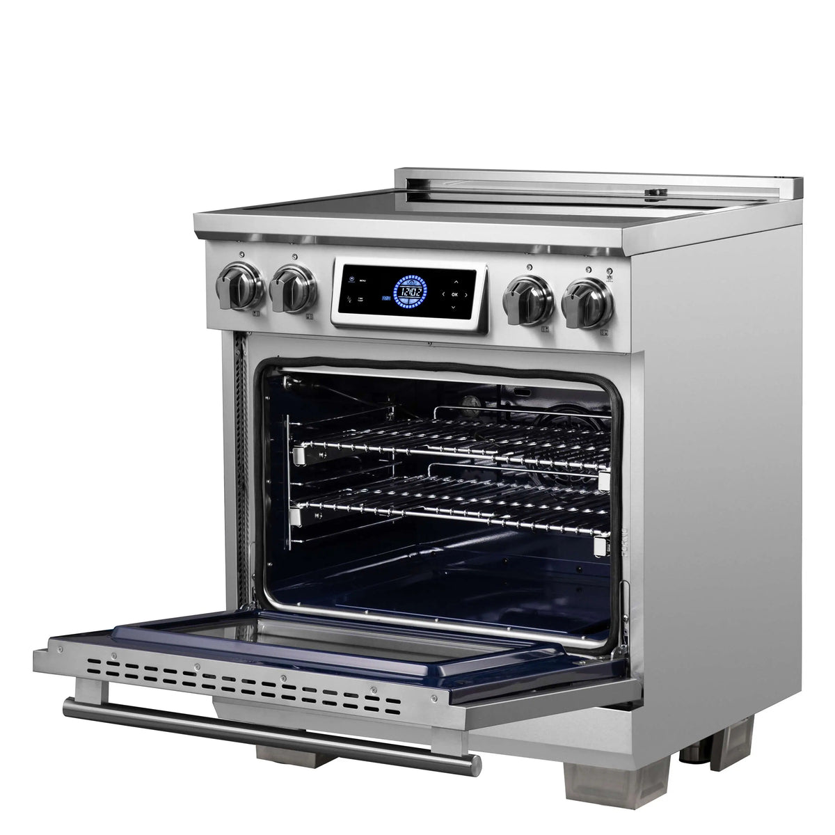 Forno Maximus 30-Inch Freestanding Induction Range, Air Fryer, Stainless Steel (FFSIN0968-30)