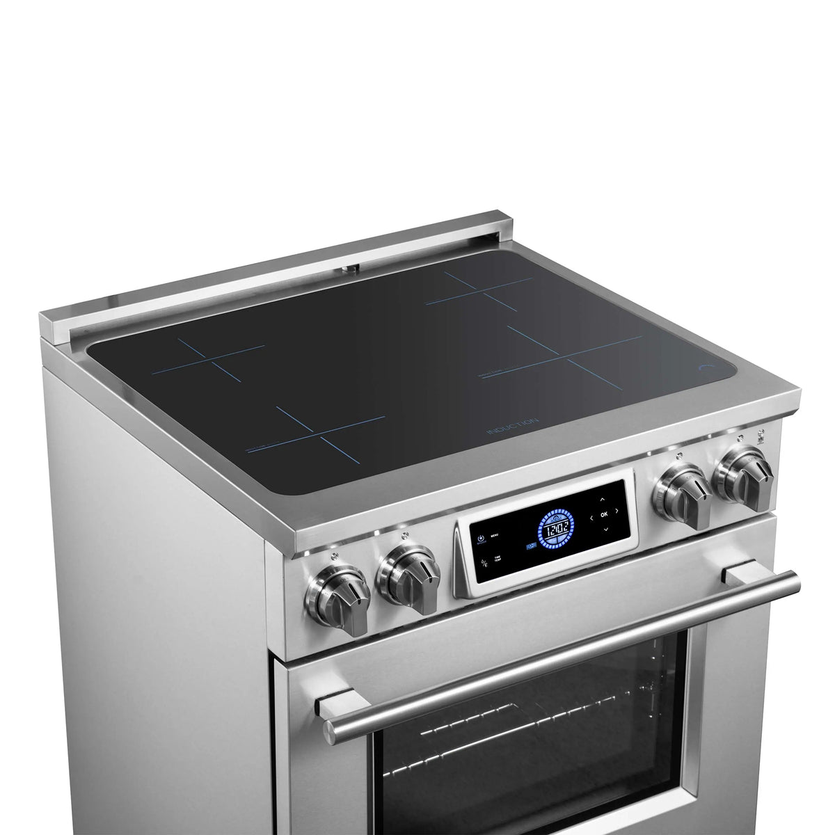 Forno Maximus 30-Inch Freestanding Induction Range, Air Fryer, Stainless Steel (FFSIN0968-30)