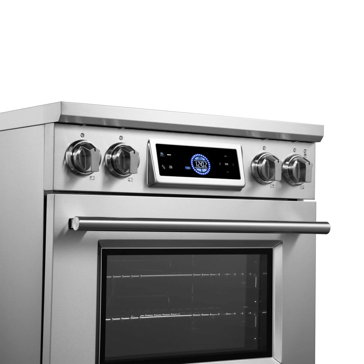 Forno Maximus 30-Inch Freestanding Induction Range, Air Fryer, Stainless Steel (FFSIN0968-30)