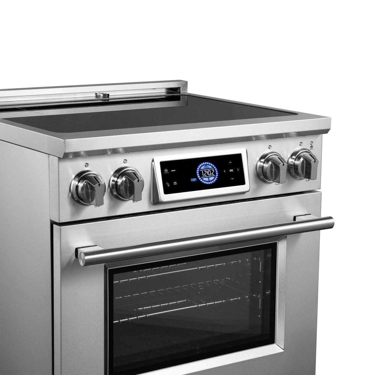 Forno Maximus 30-Inch Freestanding Induction Range, Air Fryer, Stainless Steel (FFSIN0968-30)