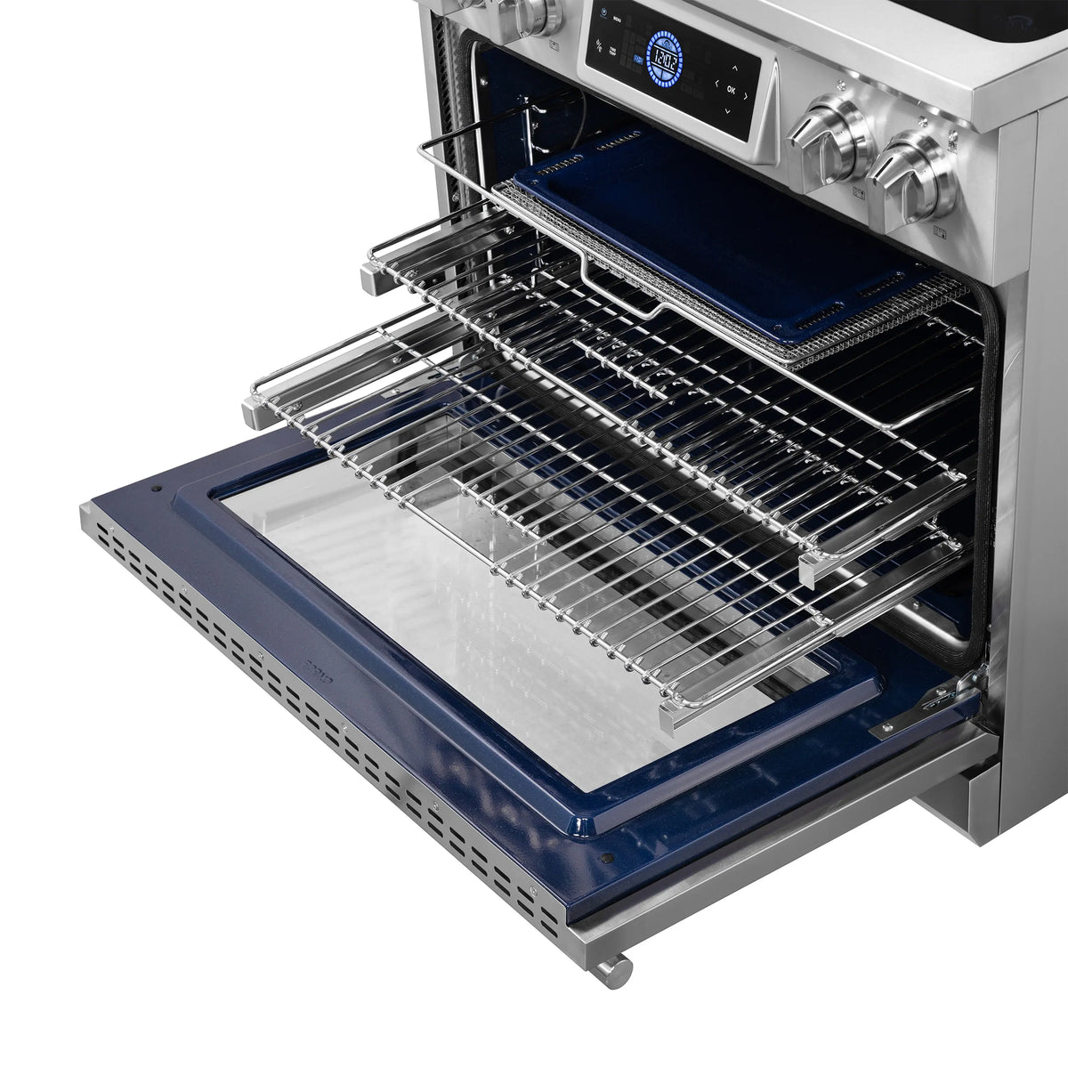 Forno Maximus 36-Inch Freestanding Induction Range, Air Fryer, Stainless Steel (FFSIN0968-36)