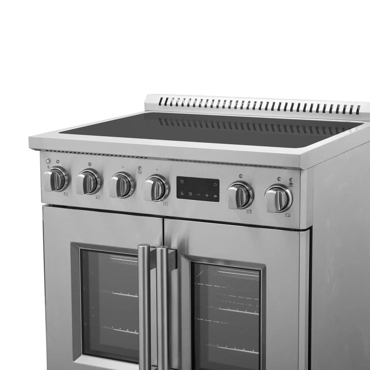 Forno Torino 30-Inch Freestanding French Door Induction Range, True Convection, Air Fry, Stainless Steel (FFSIN0950-30)
